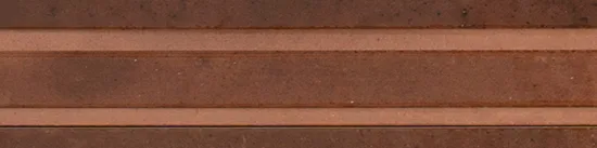 Wandtegel 060X240 Caramel 3D Rake Dec 14mm Glans