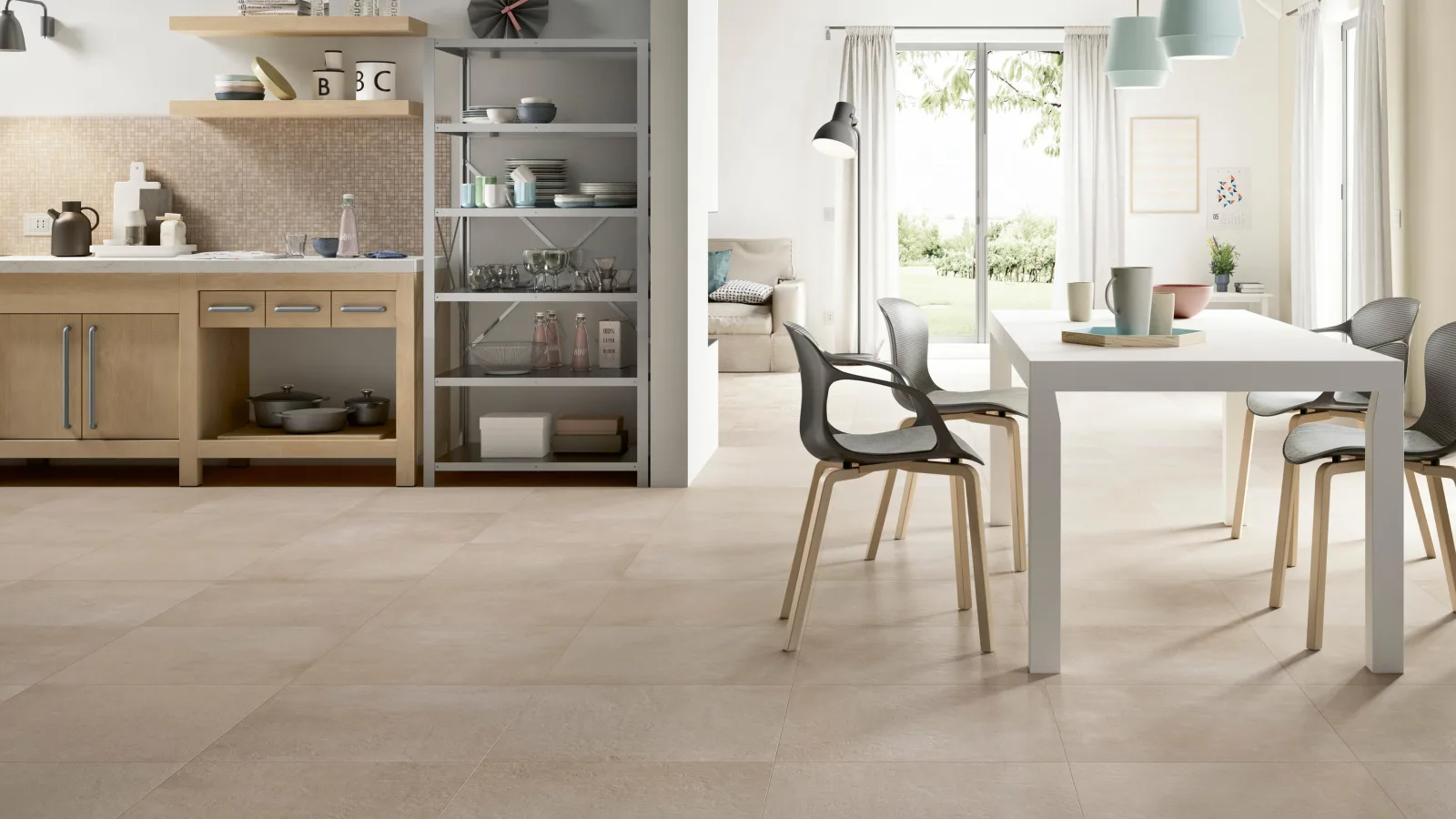 Vloertegel 600X600 Sand C2 9.5mm Mat Ret.R10