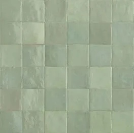 Wandtegel 100X100 Turchese 10mm Glans