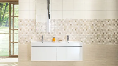 Wandtegel 298X598 Beige 8mm Mat