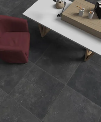 La Cueva Dutch Stone Zwart mat 90x90