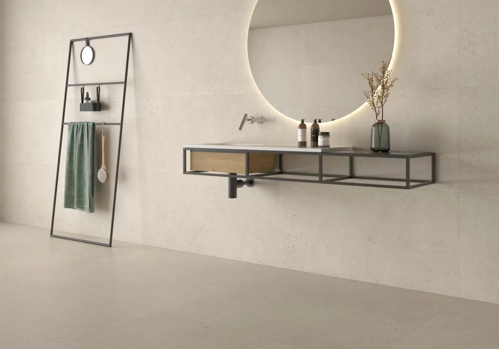 Geo Tiles Memory Beige mat 60x120