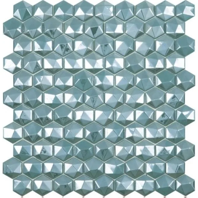 Grandeur Glass Turqoise glans 31x32