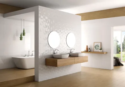 Saloni Vantage Wit glans 40x120