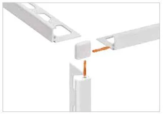 Schlueter JOLLY-TSBG buitenhoek decoratief wandprofiel alu structuur-gecoat beigegrijs H=11mm