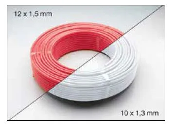 Schlueter BEKOTEC-THERM-HR verwarmingsbuis 12x1.5mm Mat. PE-RT rol 120 m1 voor EN 18 FTS