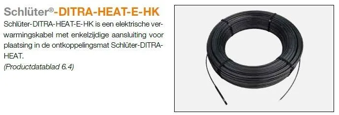 Schlueter DITRA-HEAT-E-HK 23,77m dunbed-verwarmingskabel