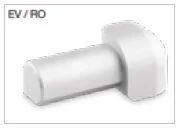 Schlueter RONDEC-EB buitenhoek 90 gr. RVS geborsteld H=8mm