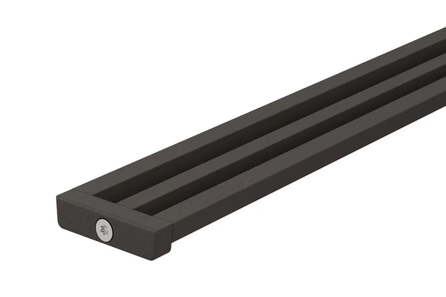 Schlueter KERDI-LINE-VARIO hol afwateringsprofiel alu structuur-gecoat donker antraciet TSDA D10 Wave 34 L=1800mm