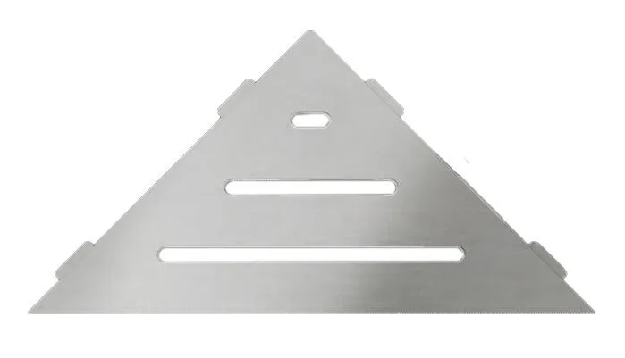 Schlueter SHELF-E S1 210x210mm Planchet design WAVE alu structuur-gecoat ivoor TSI