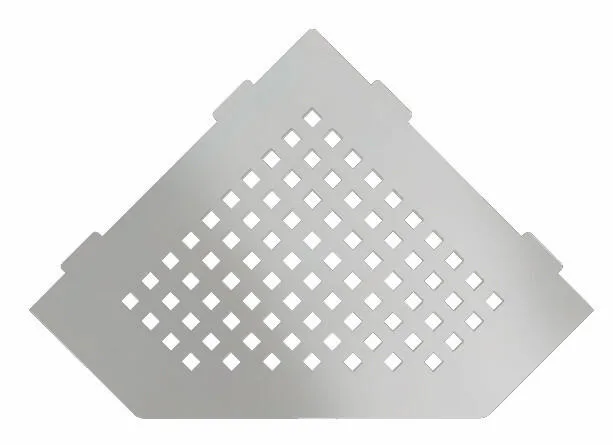 Schlueter SHELF-E S2 195x195mm Planchet design SQUARE alu structuur-gecoat donker antraciet TSDA