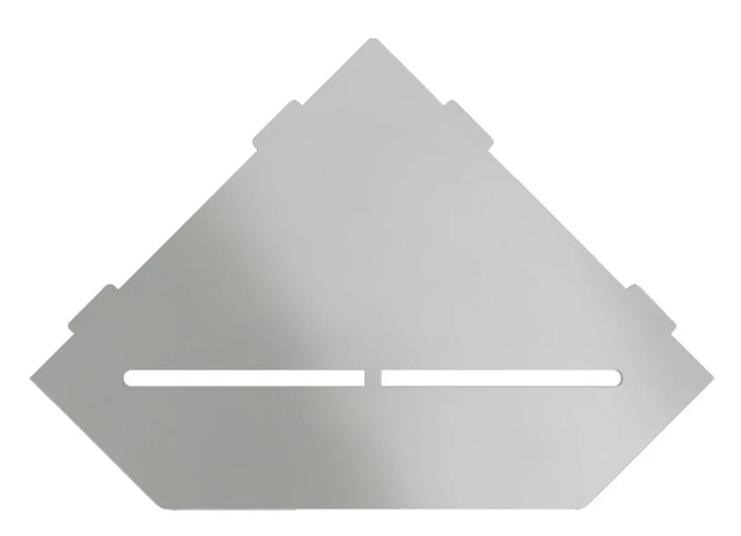 Schlueter SHELF-E S2 195x195mm Planchet design PURE alu structuur-gecoat grijs TSG