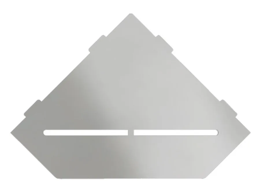 Schlueter SHELF-E S2 195x195mm Planchet design PURE alu structuur-gecoat grijs TSG