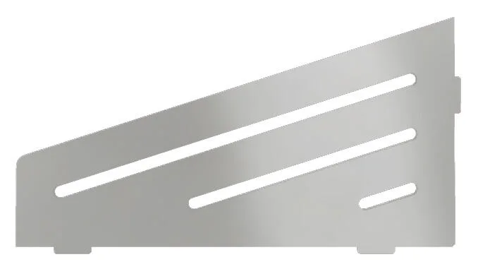 Schlueter SHELF-E S3 154x295mm Planchet design WAVE alu met kleurcoating zuiver wit mat MBW