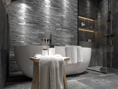 Stabigo Stone Panel Grijs 15x50